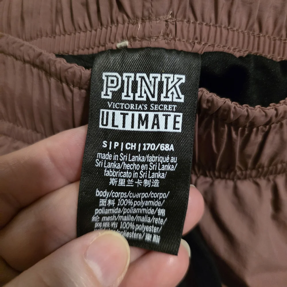 PINK Victoria's Secret Dusty Rose Athletic Shorts with Black Panels - Picture 5 of 10